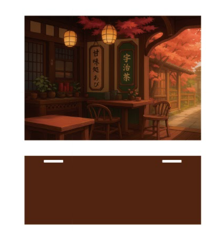 〈四季送り〉背景ジオラマスタンド「甘味処あび」