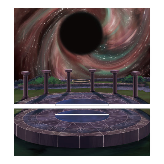 〈星の神話、エンドロール〉背景ジオラマスタンド「神戸アストラル音楽堂」
