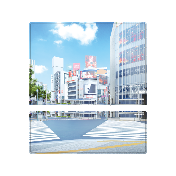 背景ジオラマスタンド「スクランブル交差点」